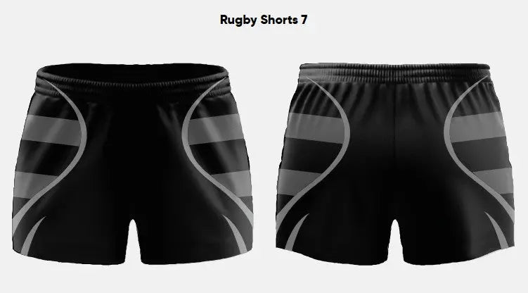 Custom Sublimated Rugby Short RUGSH02 Flash Uniforms